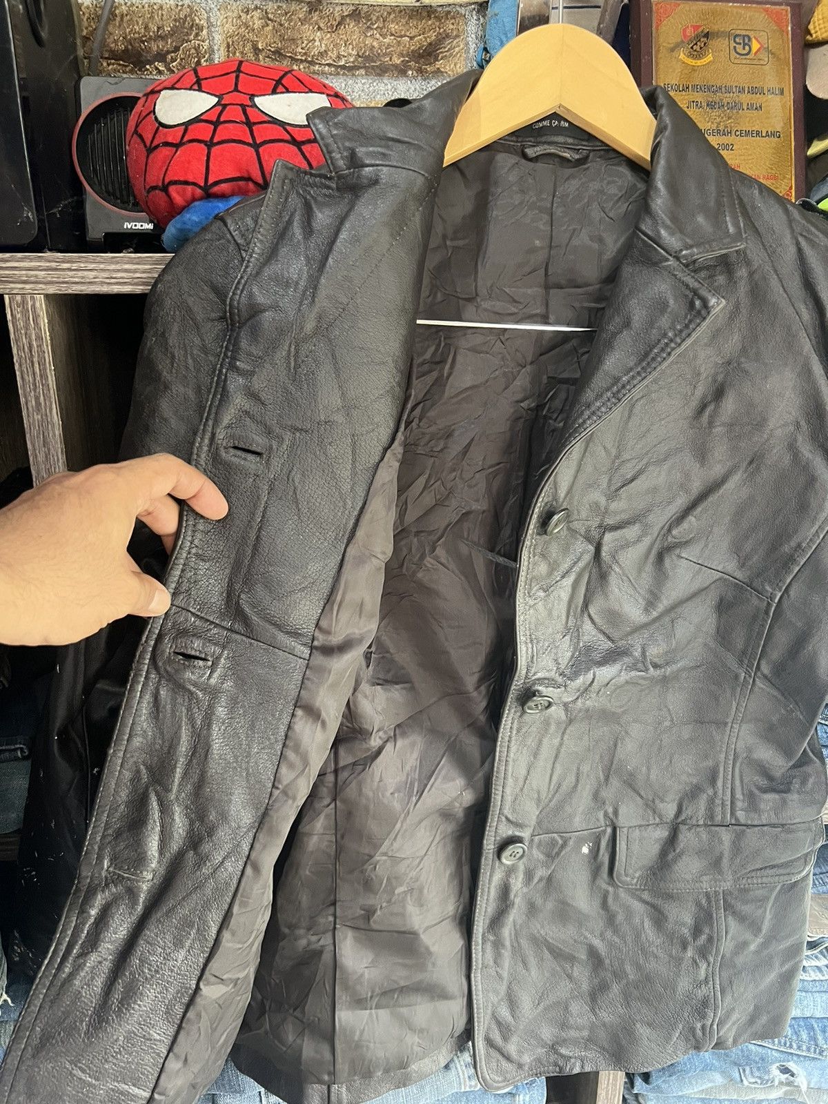 Comme Ca Ism 🔥Comme Ca Ism Button Leather Jacket Size S / US 4 / IT 40 - 13 Thumbnail
