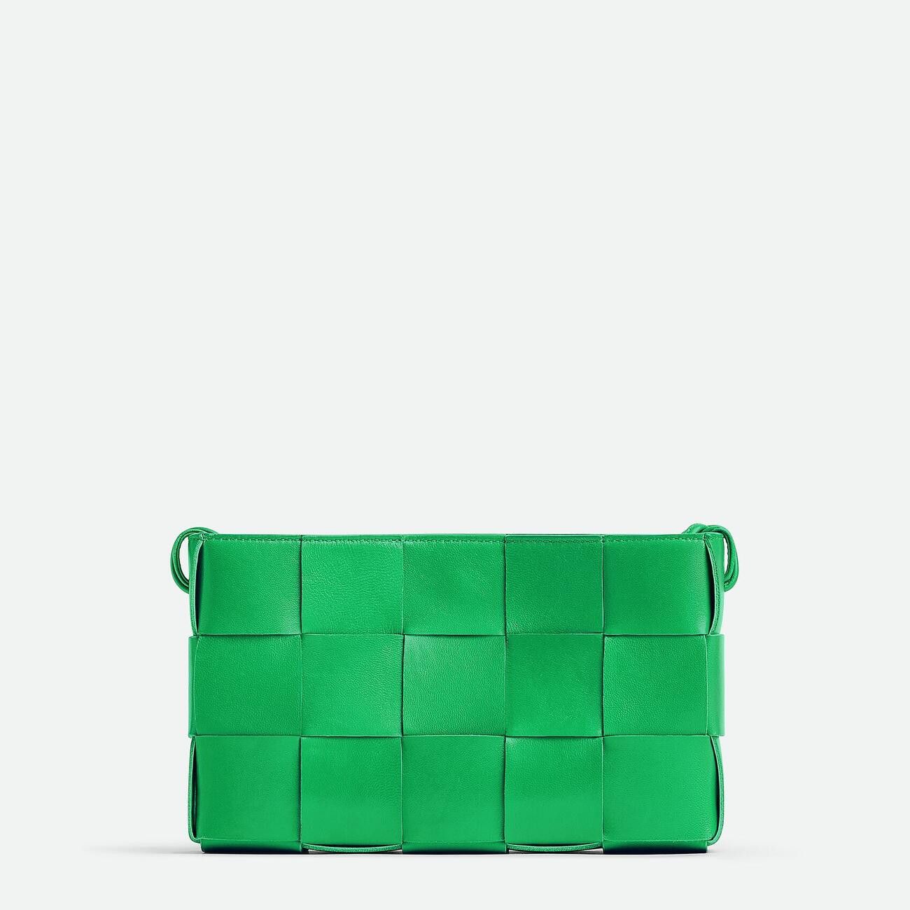 Bottega Veneta o1n1vont1124 Size: OS / Cassette Pouch On Strap in Green Size ONE SIZE - 4 Thumbnail