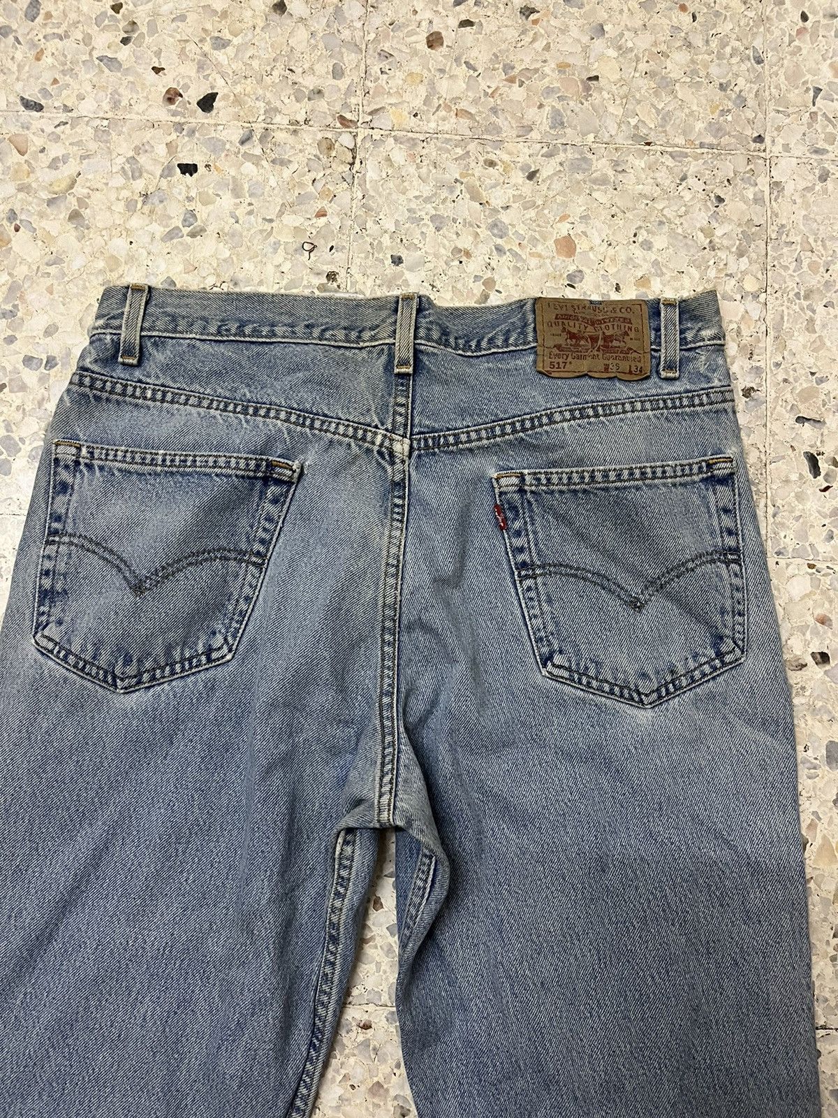 Levi's Rare Vintage Levi’s 517 Light Blue Faded Distressed Size US 35 - 10 Thumbnail