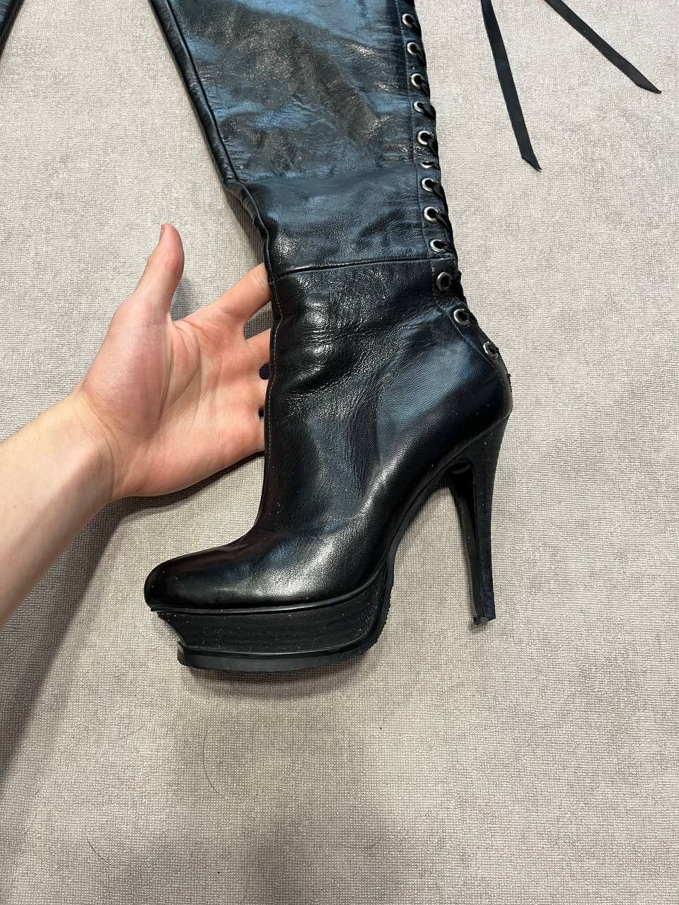 Casadei Rare Vintage Casadei Women`s Heels Boots Made in Italy Size US 6 / IT 36 - 4 Thumbnail