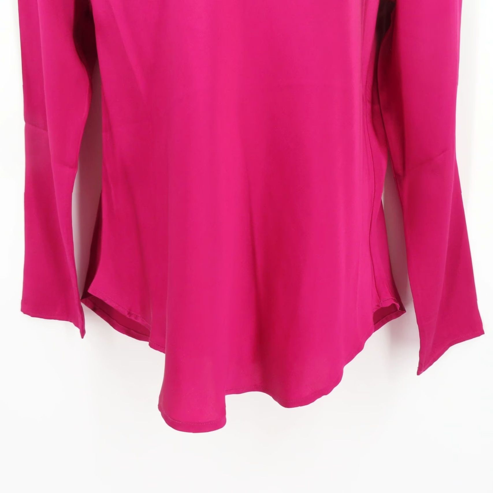 Vintage Sundance Blouse Shirt Solid Pink Silk Long Sleeve Pullover Top Women M Size M / US 6-8 / IT 42-44 - 4 Thumbnail