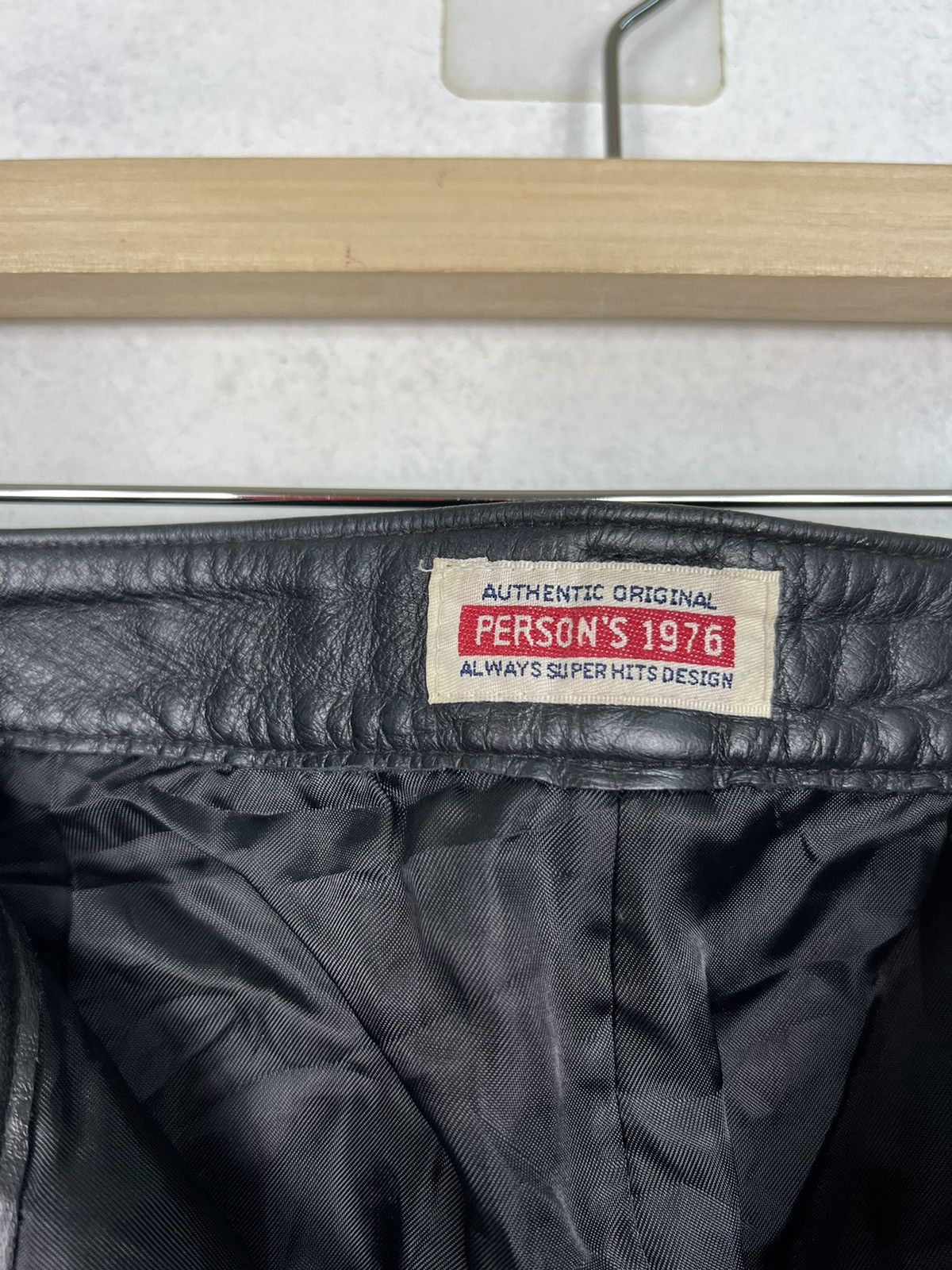 Japanese Brand 🔥 VINTAGE PERSONS LEATHER TROUSER PANT Size US 26 / EU 42 - 11 Thumbnail