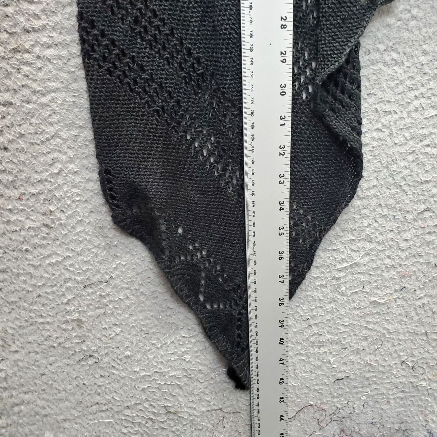 Vintage JACK Cardigan Womens XS Black Knitted Open Drape Front Lightweight Classic Fit Cardigan Size XS / US 0-2 / IT 36-38 - 4 Thumbnail