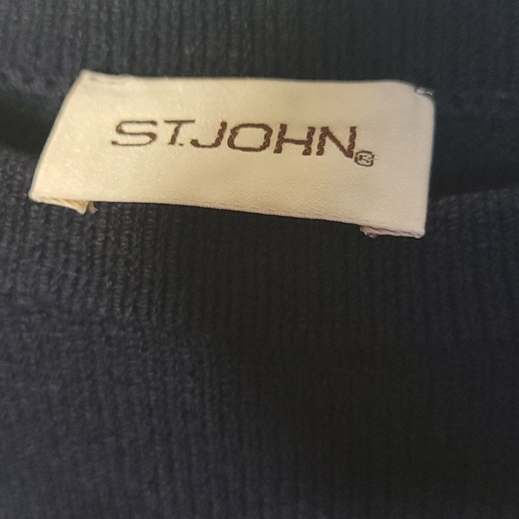 St. John ST. JOHN blue crew neck warm winter holiday sweater sz Large Size US L / EU 52-54 / 3 - 2 Thumbnail