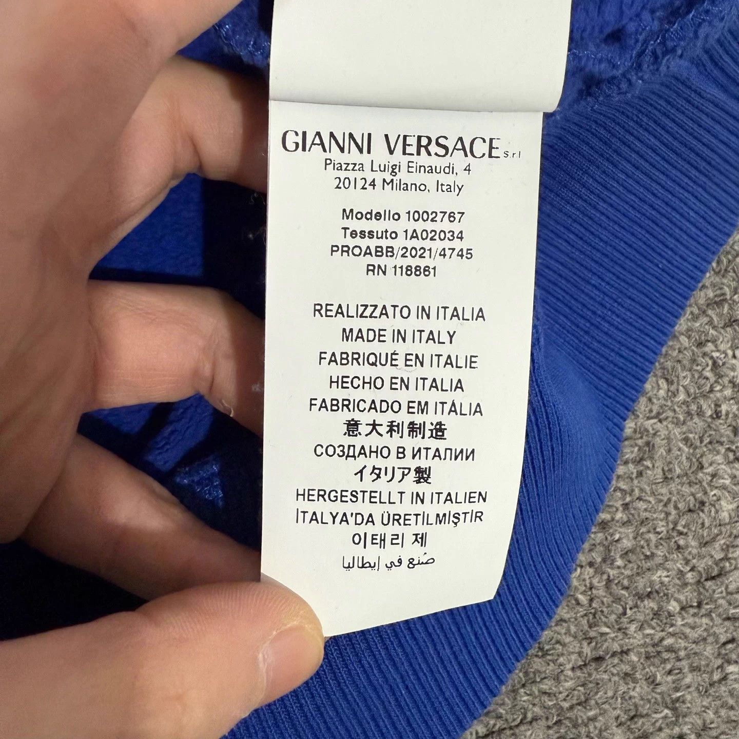 Versace Versace blue Medusa print hoodie S 99 new Size US S / EU 44-46 / 1 - 4 Thumbnail