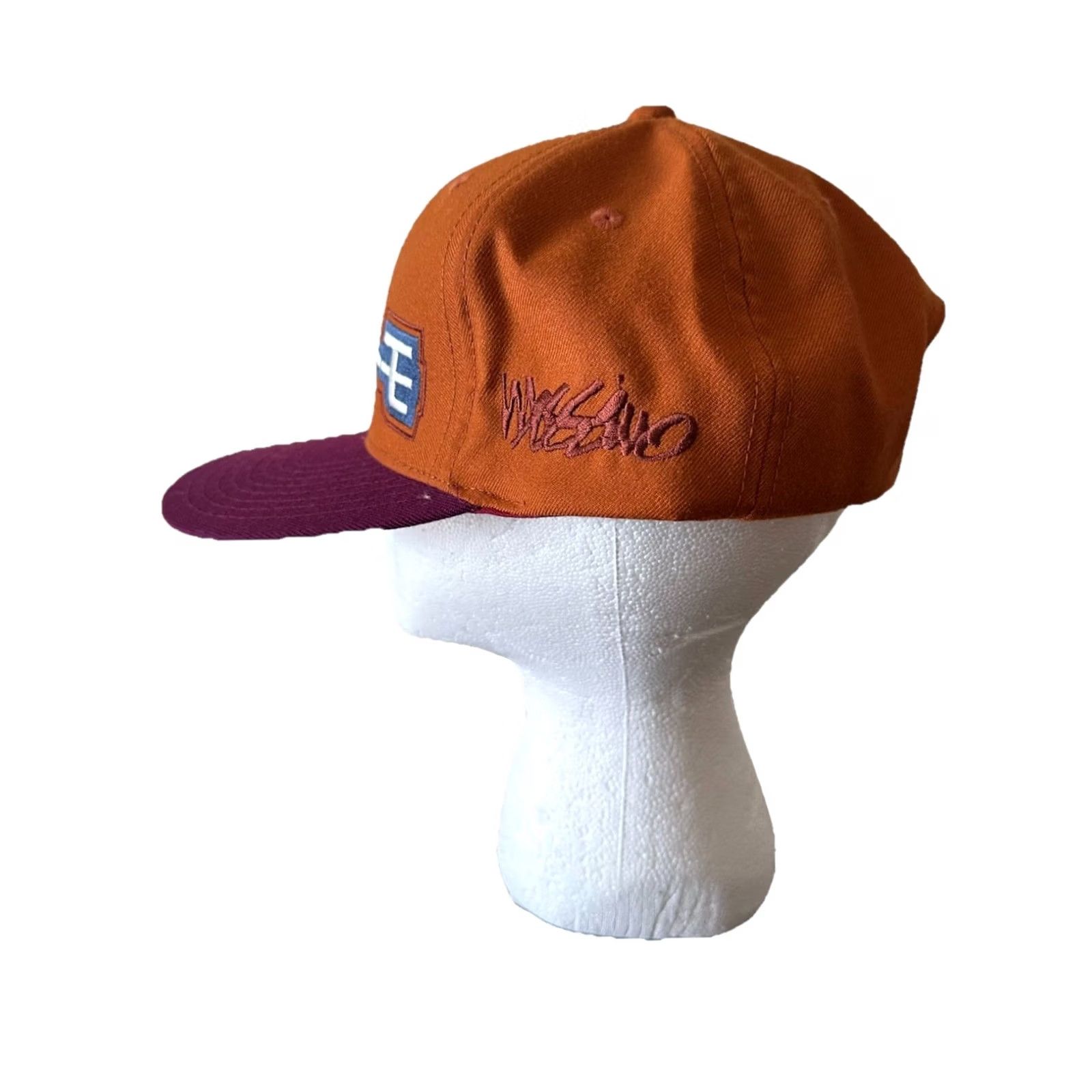 Mossimo VINTAGE Mossimo Anime SnapBack Hat 90s Orange Wool Adjustable One Size Men Boys Mens Womens 90s RARE NWOT Stussy Skate Streetwear Taiwan Size ONE SIZE - 3 Thumbnail