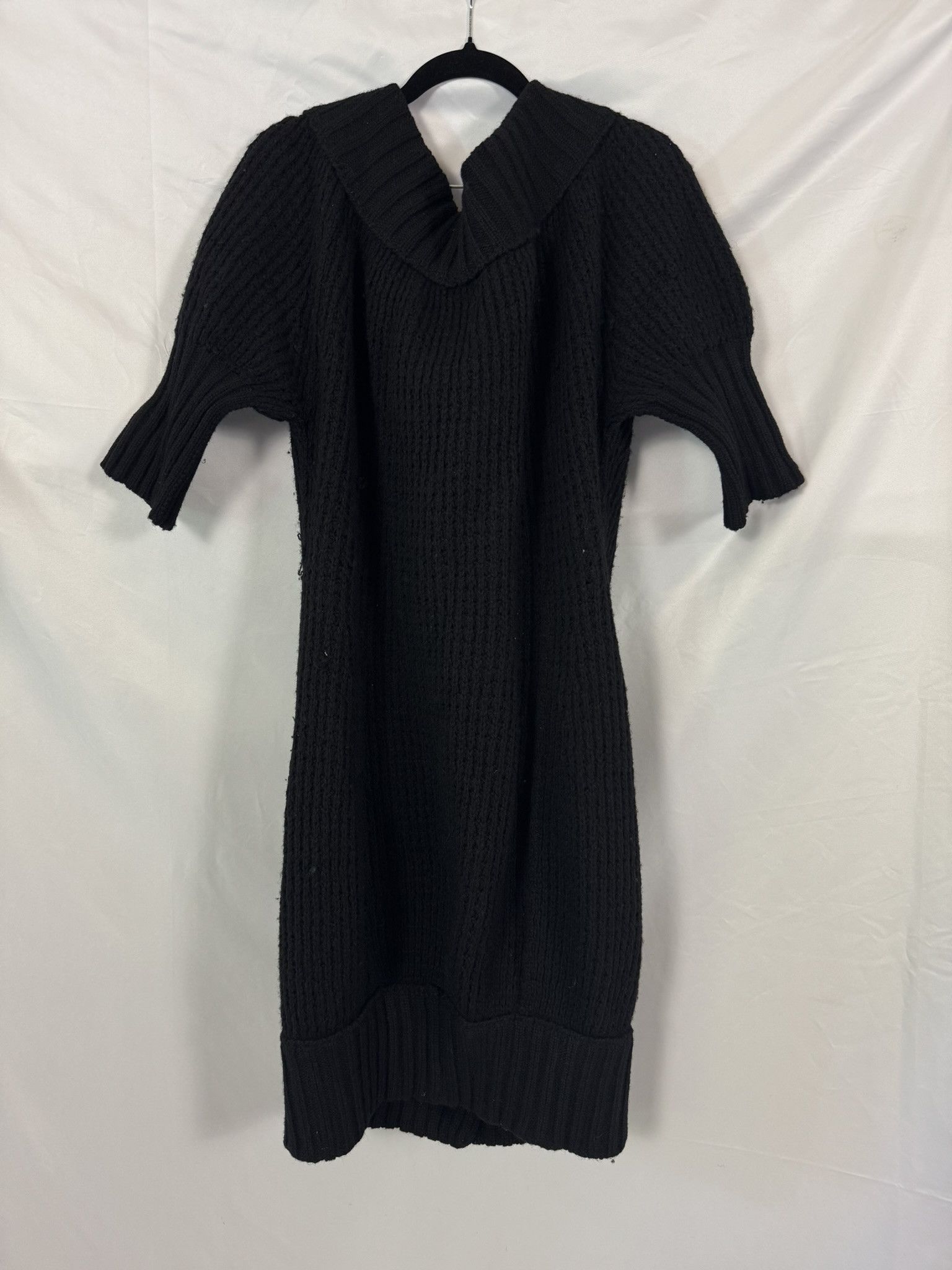 Yohji Yamamoto Y's Yohji Yamamoto Black Wool Chunky Knit Sweater Size M / US 6-8 / IT 42-44 - 4 Thumbnail