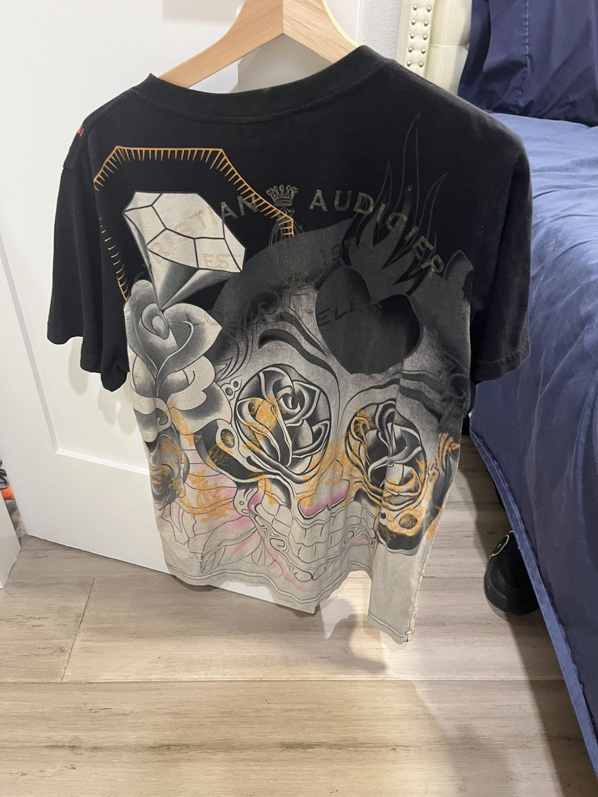 Christian Audigier × Vintage *CRAZY RARE* Christian Audiegier Shirt Size US L / EU 52-54 / 3 - 2 Thumbnail