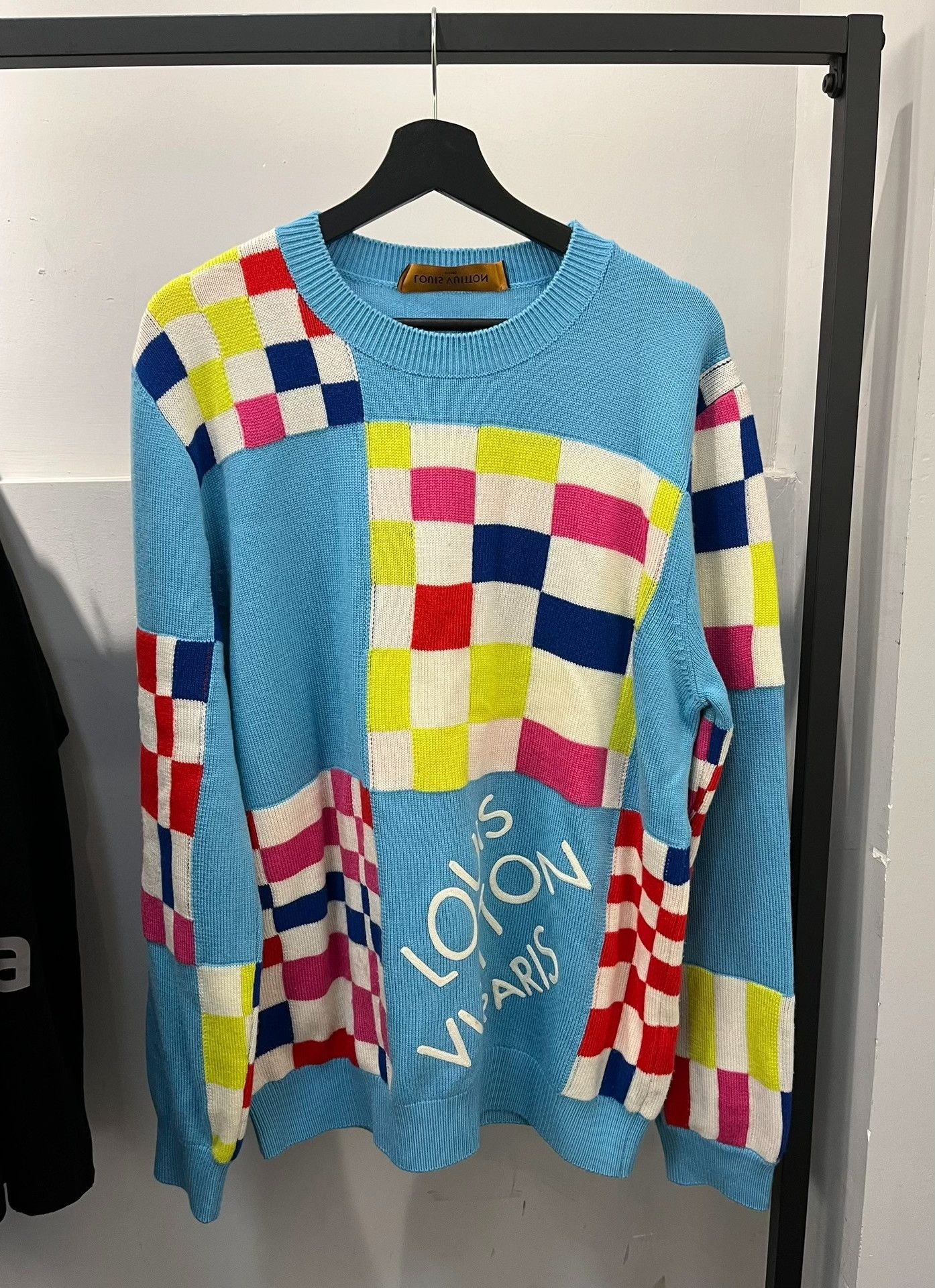Louis Vuitton Louis Vuitton Retro Plaid Blue Sweater xl Men Size US XL / EU 56 / 4 - 1 Thumbnail