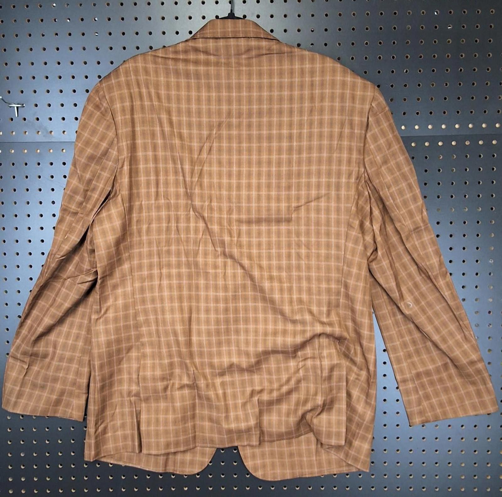 Other Stylish Brown Plaid Blazer, New Without Tags - Fxzpiodi XXXL Size 52R - 2 Thumbnail