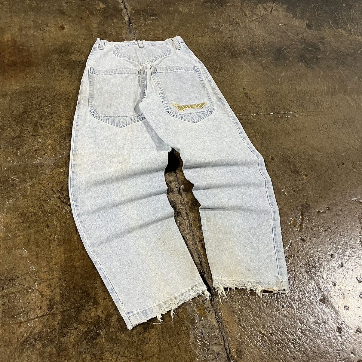 JNCO × Vintage Crazy Vintage Y2K JNCO Jeans Baggy Skater Rave Wide Leg Size US 31 - 3 Thumbnail
