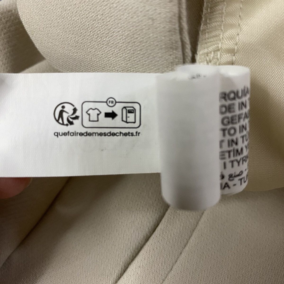Zara Zara High Waist Trousers Dress Pants Womens XXL Beige EUC Size 34" / US 12 / IT 48 - 7 Thumbnail