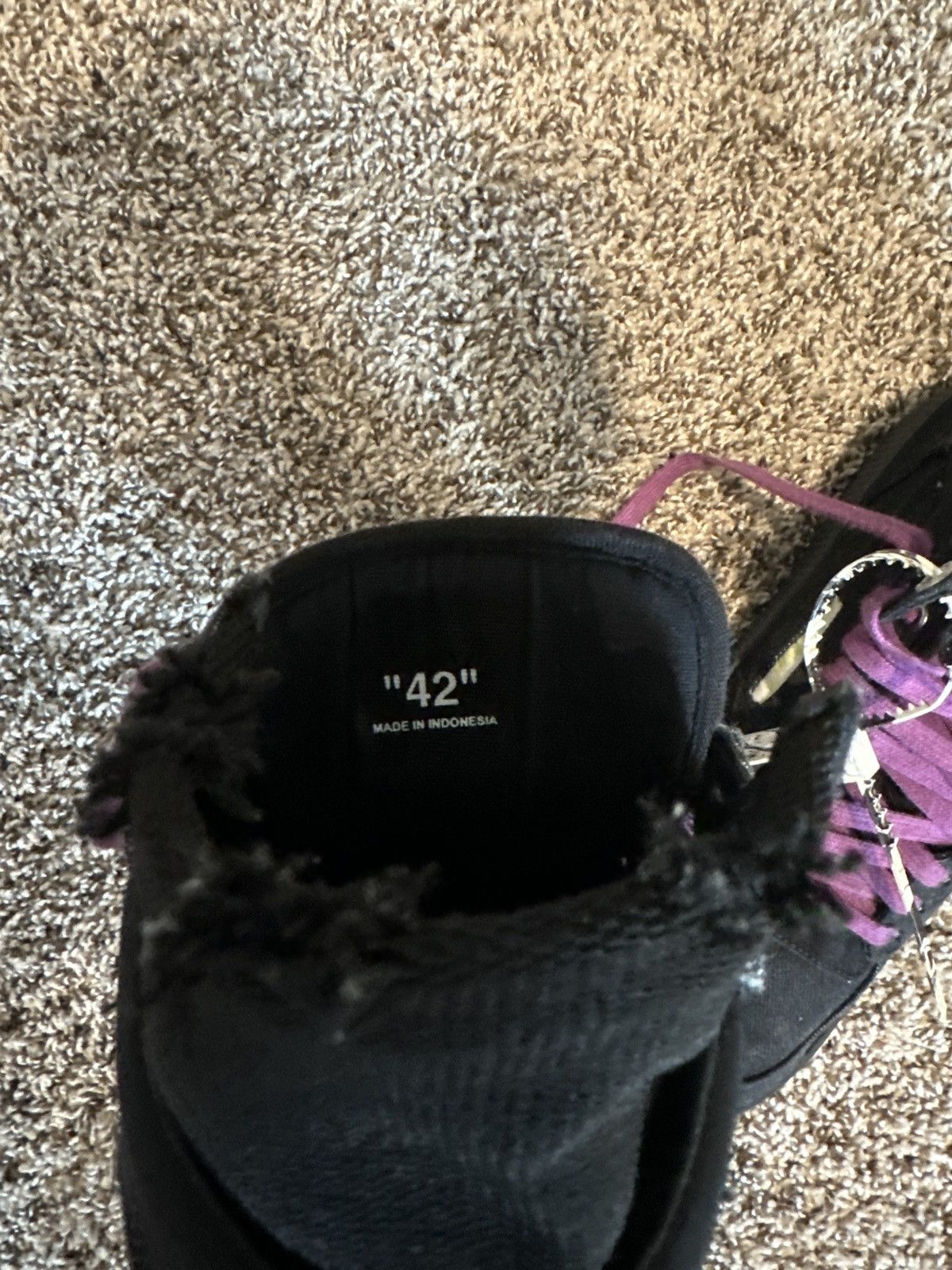Off-White Off-White Court 3.0 Black/Purple Size US 9 / EU 42 - 7 Thumbnail