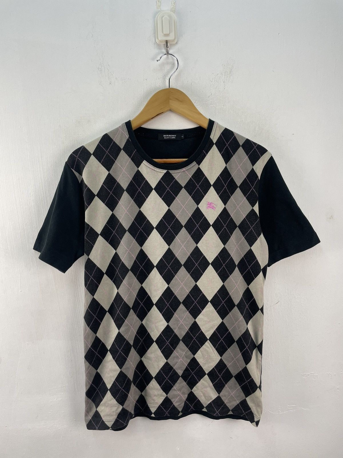 Burberry Vintage Burberry Tshirt Checked Plaid Size M Size US M / EU 48-50 / 2 - 1 Thumbnail