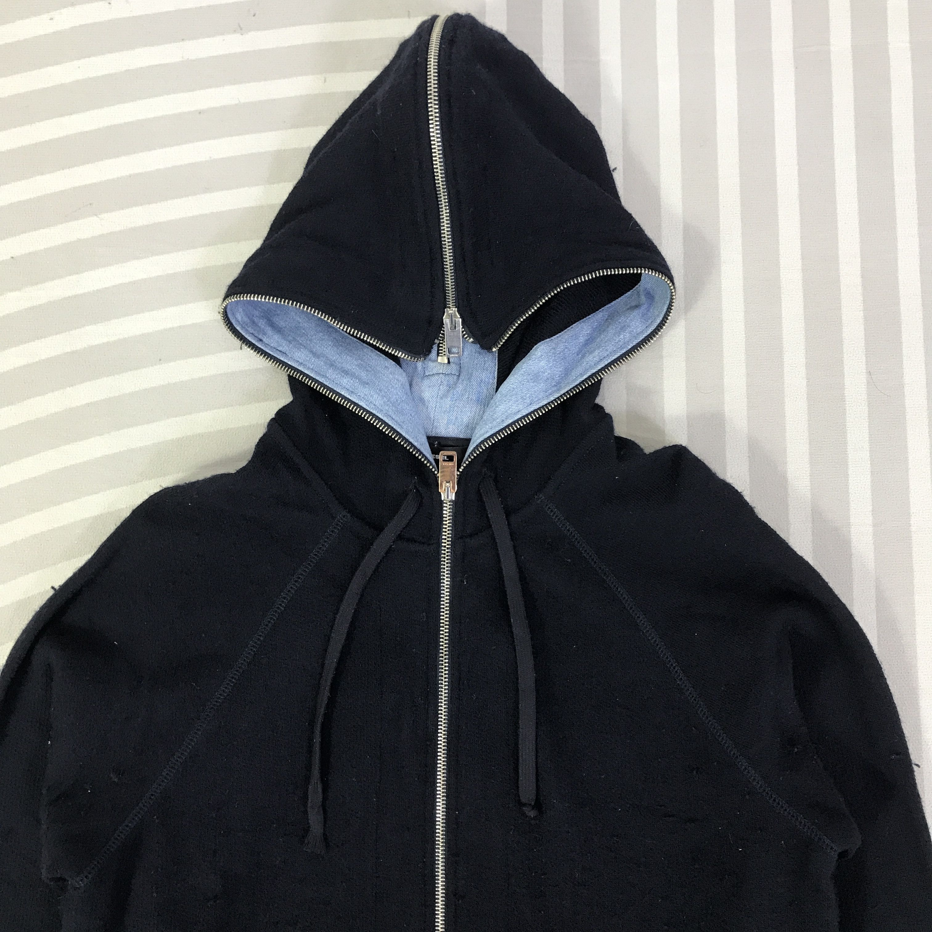 Diesel Vintage Diesel Hoodie Jacket K114B17 Size US M / EU 48-50 / 2 - 2 Thumbnail