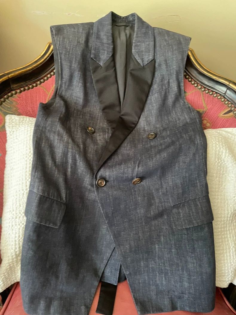 Brunello Cucinelli Brunello Cucinelli Denim Vest - dmc Size US S / EU 44-46 / 1 - 1 Thumbnail