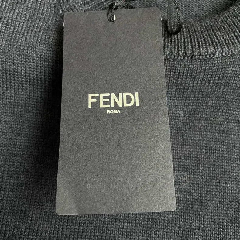 Fendi Fendi Double F Embroidered Logo Wool Knit Vest, Black Size US S / EU 44-46 / 1 - 4 Thumbnail