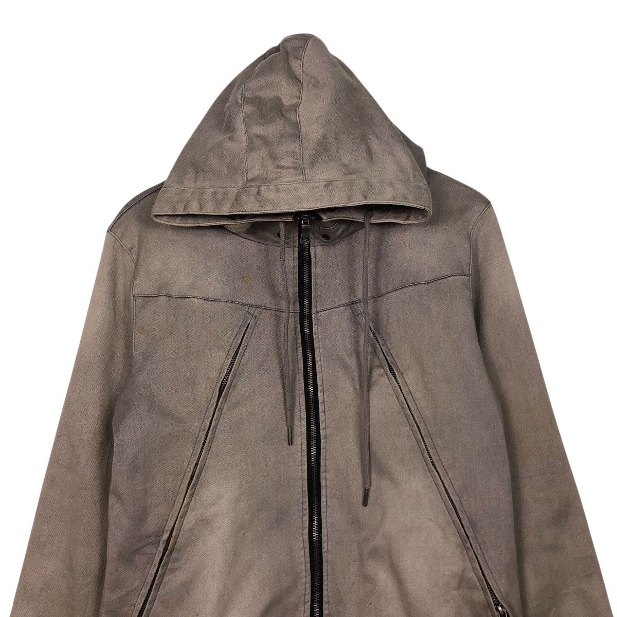 In The Attic In The Attic Archive Diagonal Zip System Hoodie Patina Fade Size US M / EU 48-50 / 2 - 4 Thumbnail