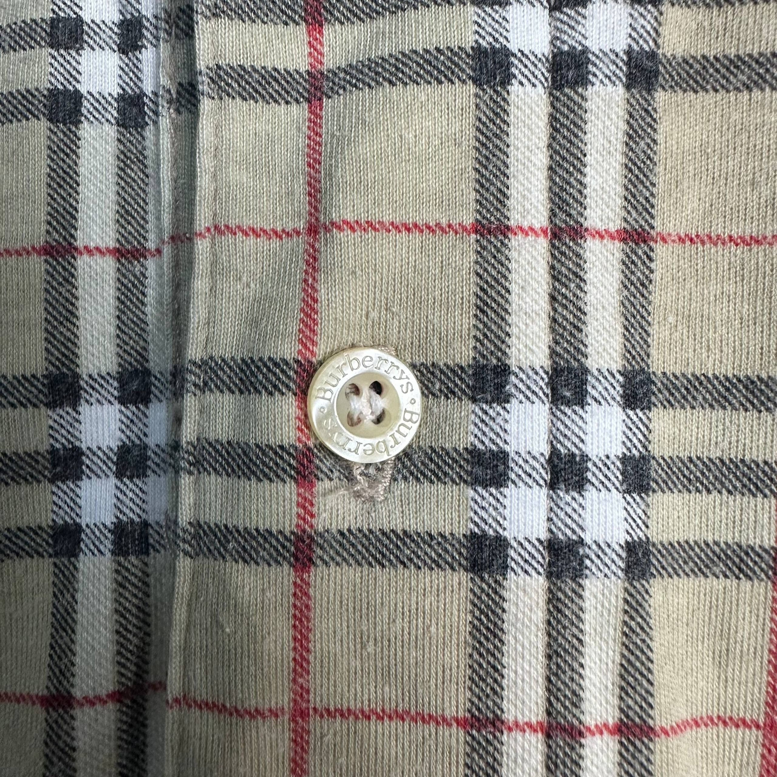 Burberry Vintage Burberry Nova Check Polo Shirt Size US L / EU 52-54 / 3 - 8 Thumbnail