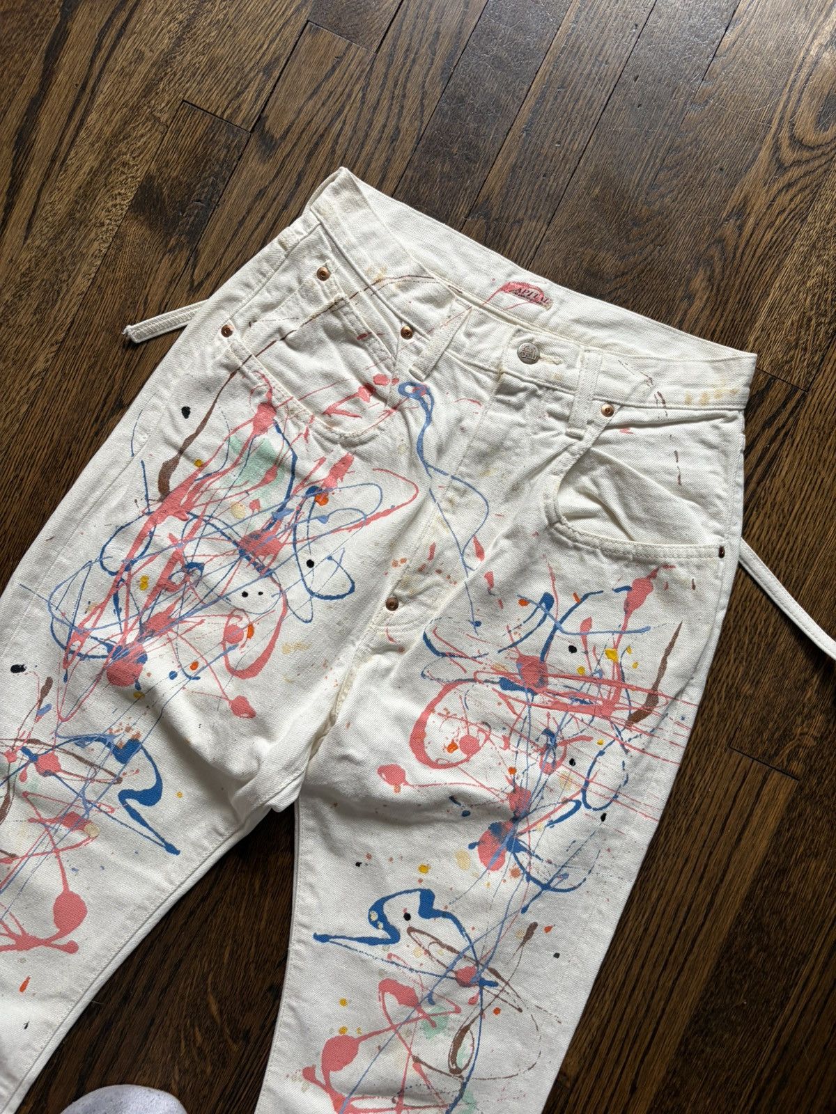 Kapital Kapital White Multicolor paint splatter denim Size US 28 / EU 44 - 3 Thumbnail