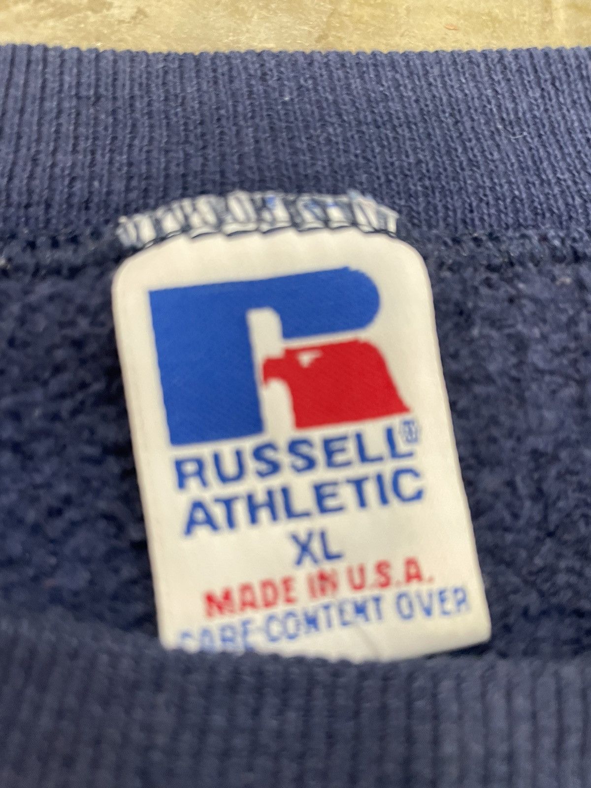 Russell Athletic Vintage Russel Navy Blue Sweatshirts Size US XL / EU 56 / 4 - 4 Thumbnail