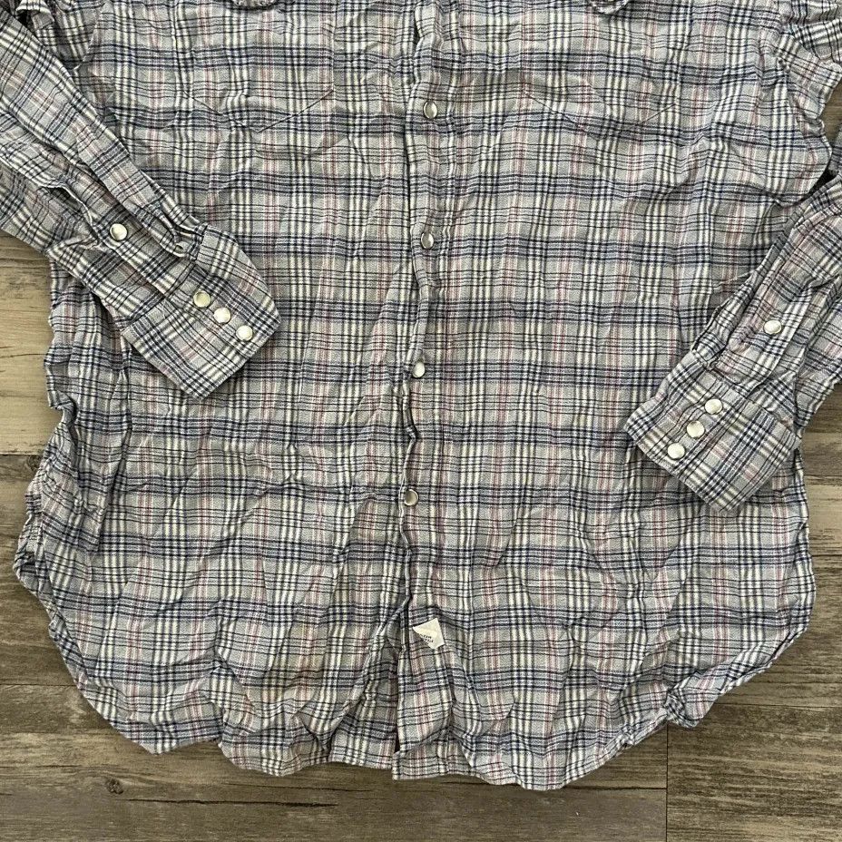 Polo Ralph Lauren Vintage Polo Ralph Lauren Western Pearl Snap Button Shirt Size US XL / EU 56 / 4 - 2 Thumbnail