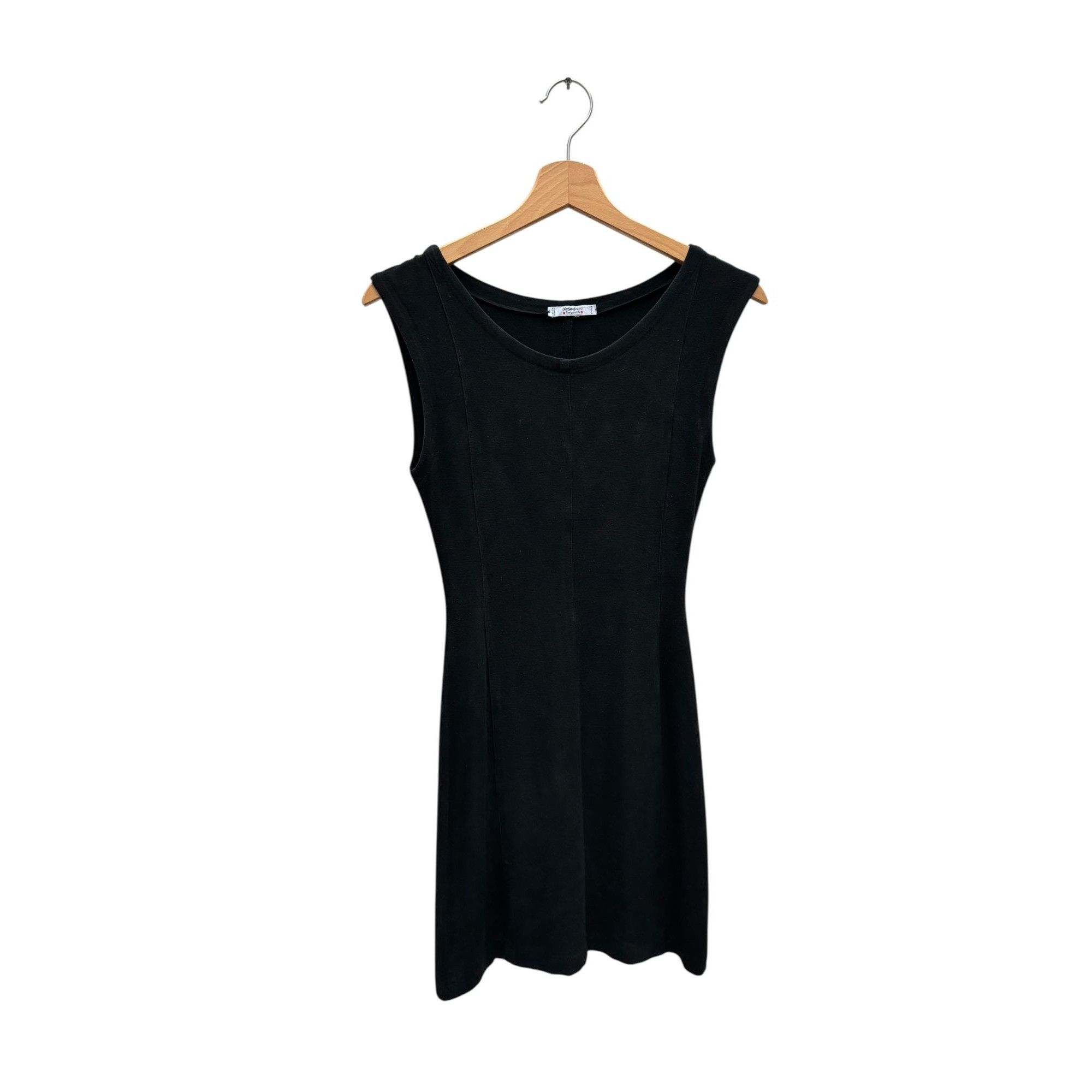 Yves Saint Laurent 1980s Vintage Black Cotton Mini Dress Size S / US 4 / IT 40 - 2 Thumbnail