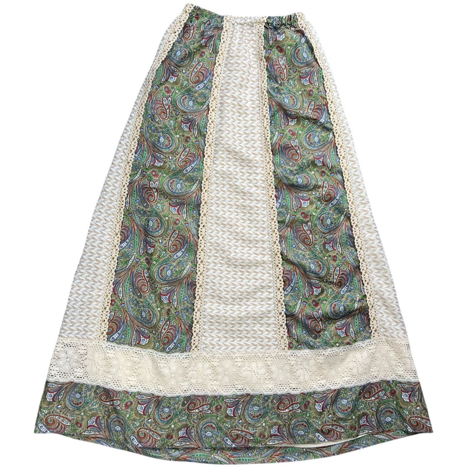 Other 70s Tumbleweeds Prairie Cottagecore Maxi Skirt Paisley O/S Size 36" / US 14 / IT 50 - 1 Thumbnail