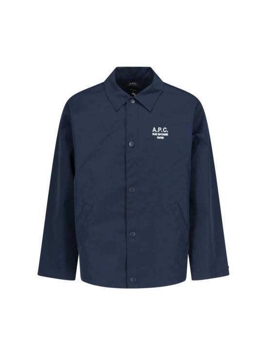 A.P.C. A.P.C. Men Jacket PSAJB H02960 IAK Blue Size US XL / EU 56 / 4 - 1 Thumbnail