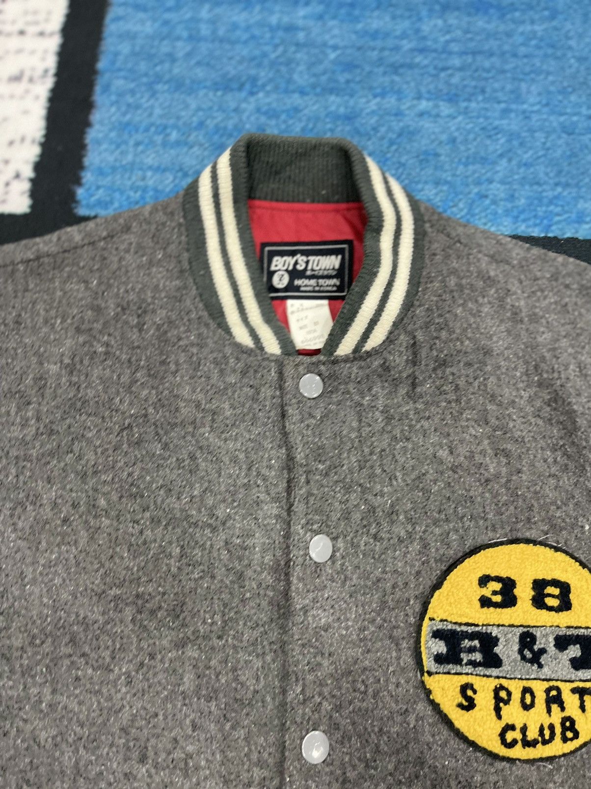 Vintage VINTAGE BOY’S TOWN SPORT CLUB VARSITY JACKET Size US M / EU 48-50 / 2 - 7 Thumbnail