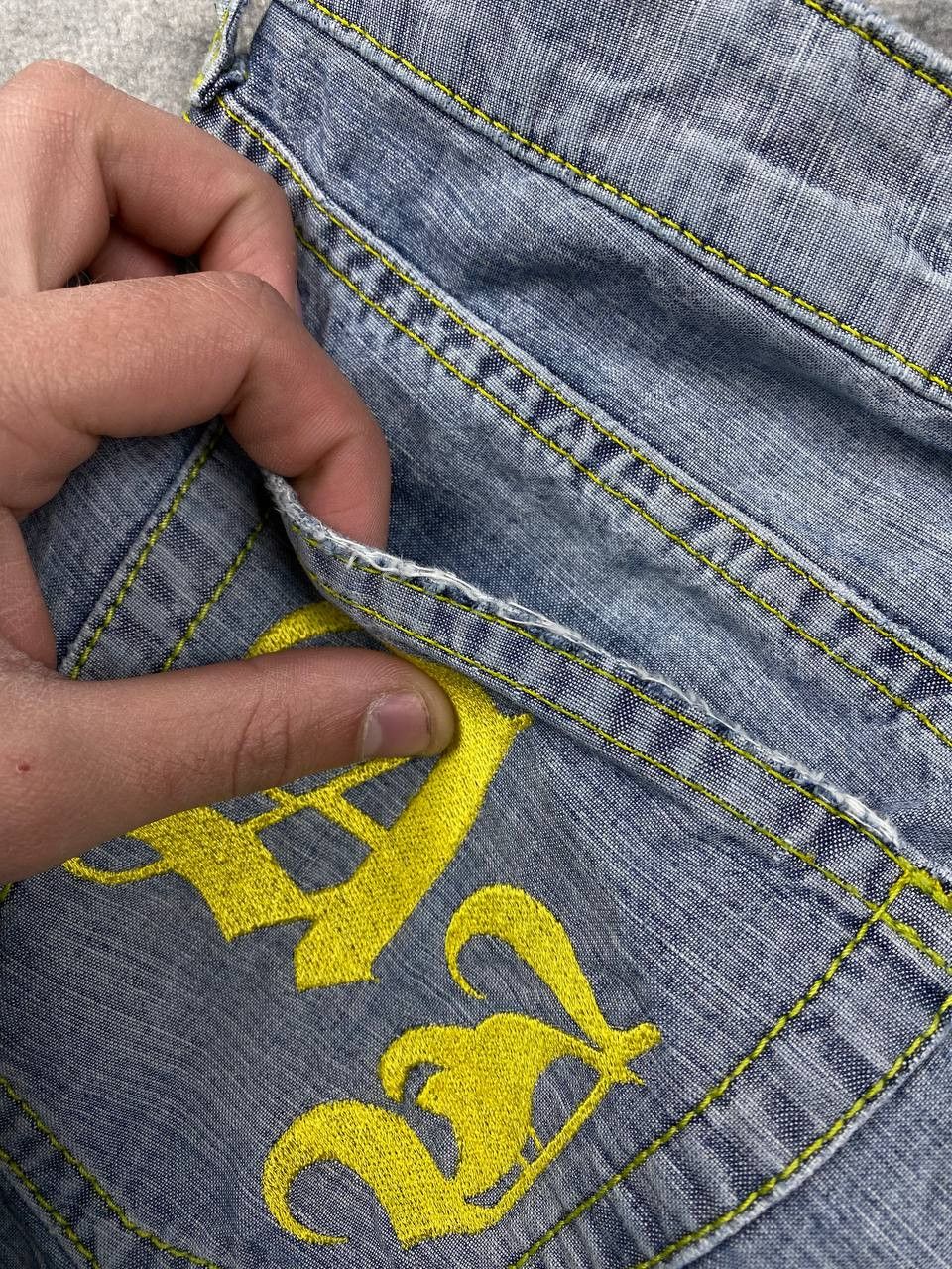 Armani Vintage Armani Jeans Denim Jeans Big Logo Size US 31 - 6 Thumbnail