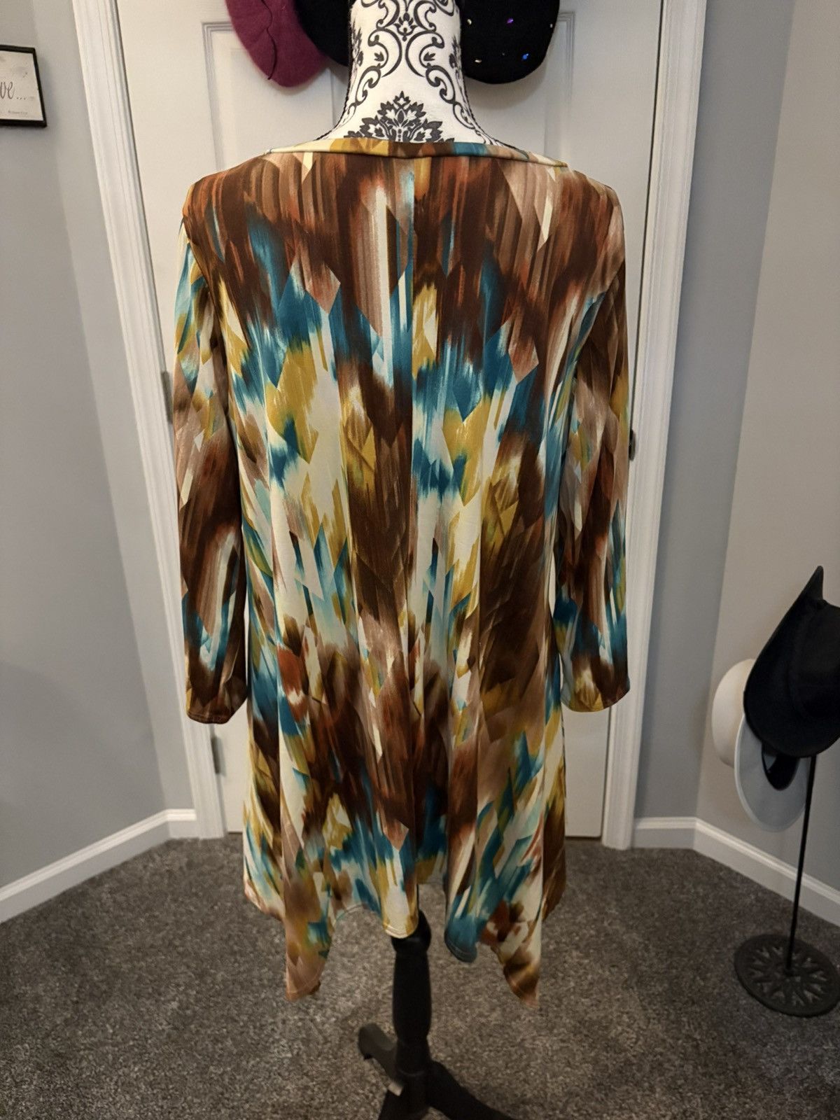 Other Abstract print size 2XL tunic 3/4 sleeve top Size XXL / US 16-18 / IT 52-54 - 4 Thumbnail