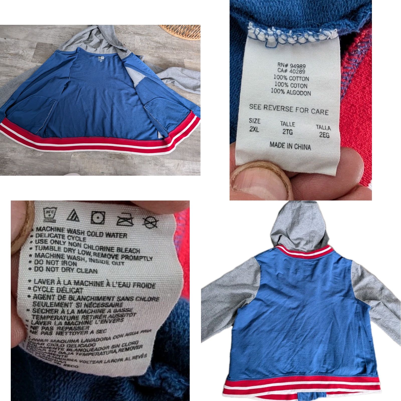 New Era VINTAGE Chicago Cubs New Era Women’s Full Zip Hooded Jacket Sequin Logo 2XL Striped Size XXL / US 16-18 / IT 52-54 - 10 Thumbnail