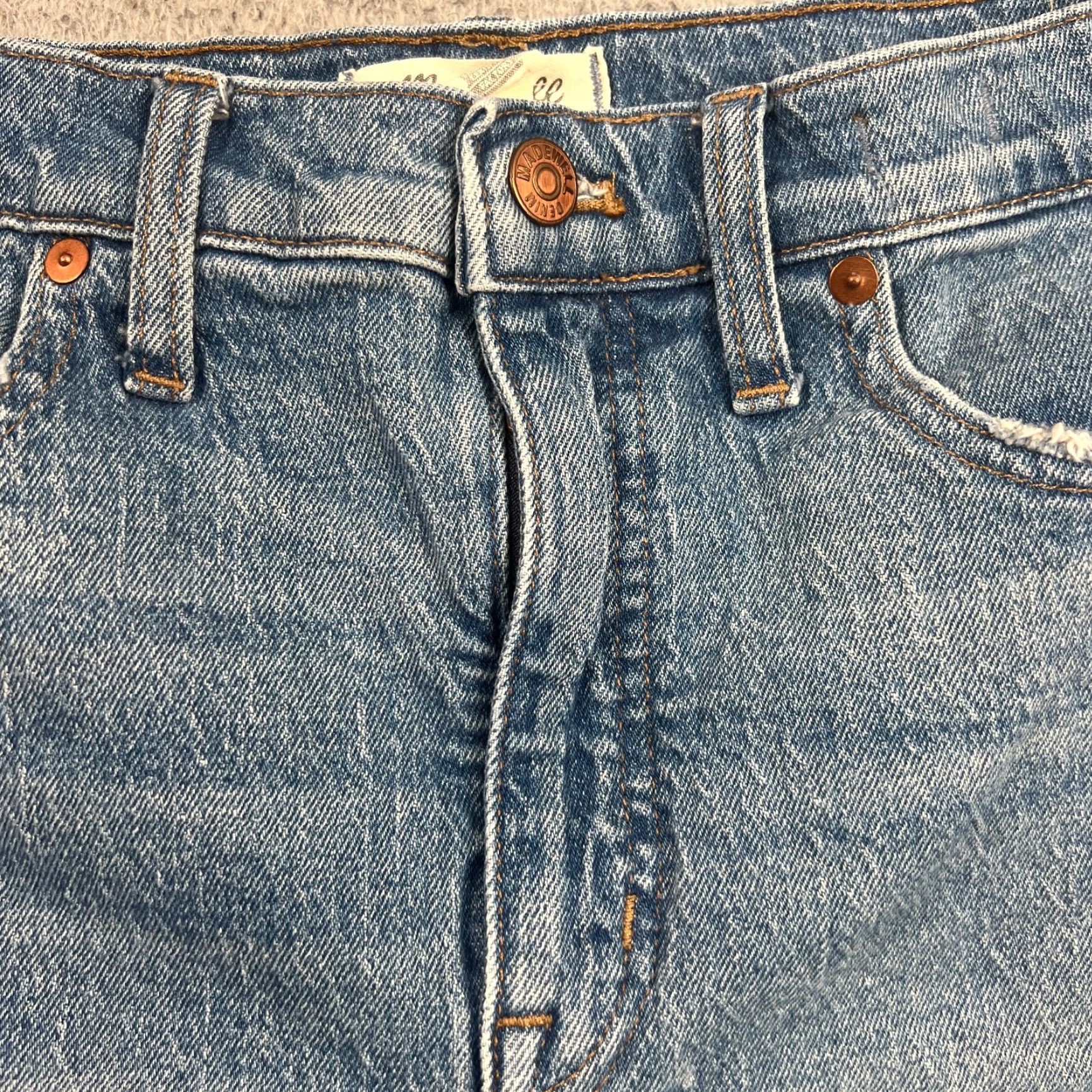 Madewell Madewell Womens High-Rise Denim Shorts Size 29 w/ Raw Hem Size 29" - 3 Thumbnail