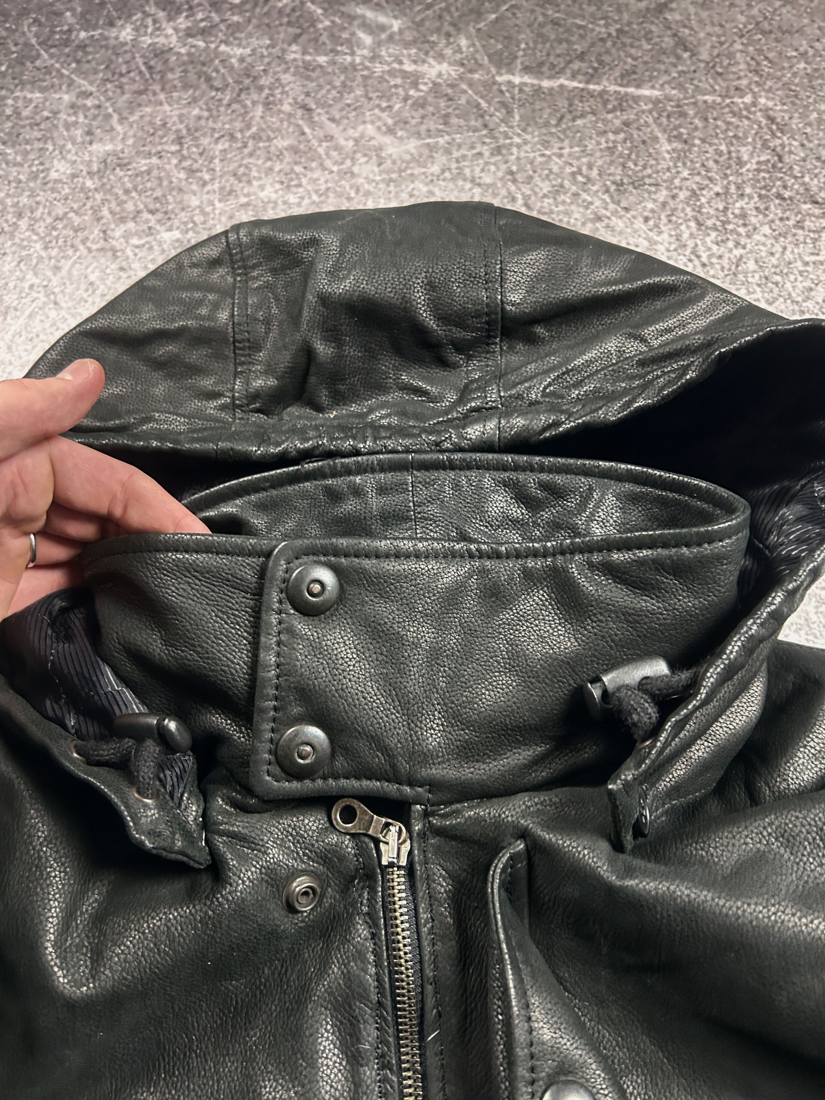 Hysteric Glamour VTG BALENCIAGA OPIUM CARTI STYLE CROPPED LEATHER JACKET Y2K Size US L / EU 52-54 / 3 - 19 Thumbnail