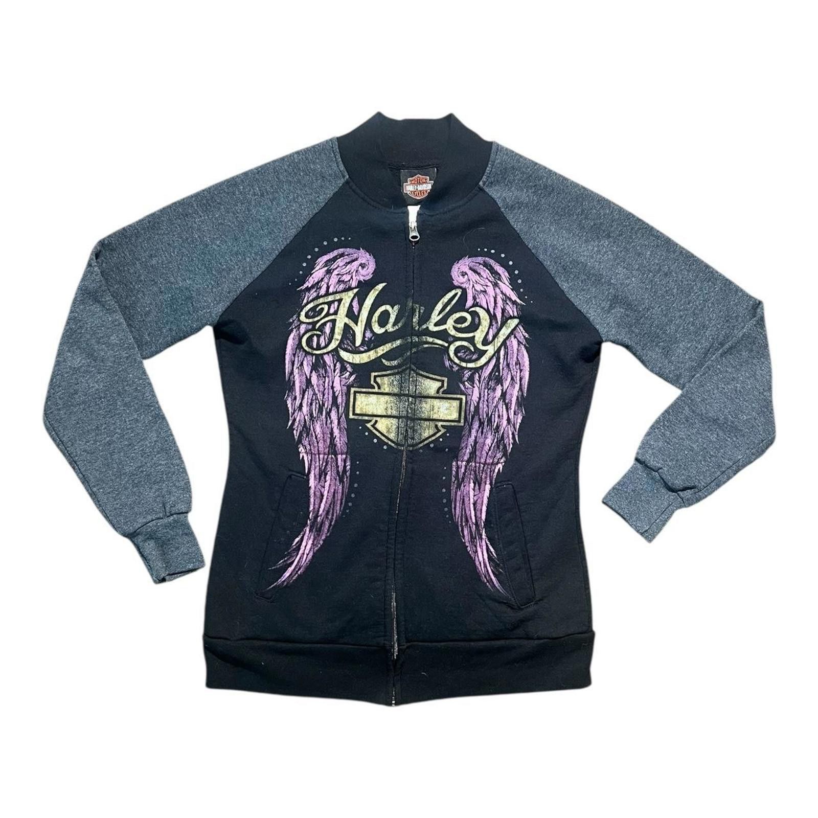 Harley Davidson Harley Davidson Angle Wings Full Zip Sweater Size S / US 4 / IT 40 - 1 Thumbnail