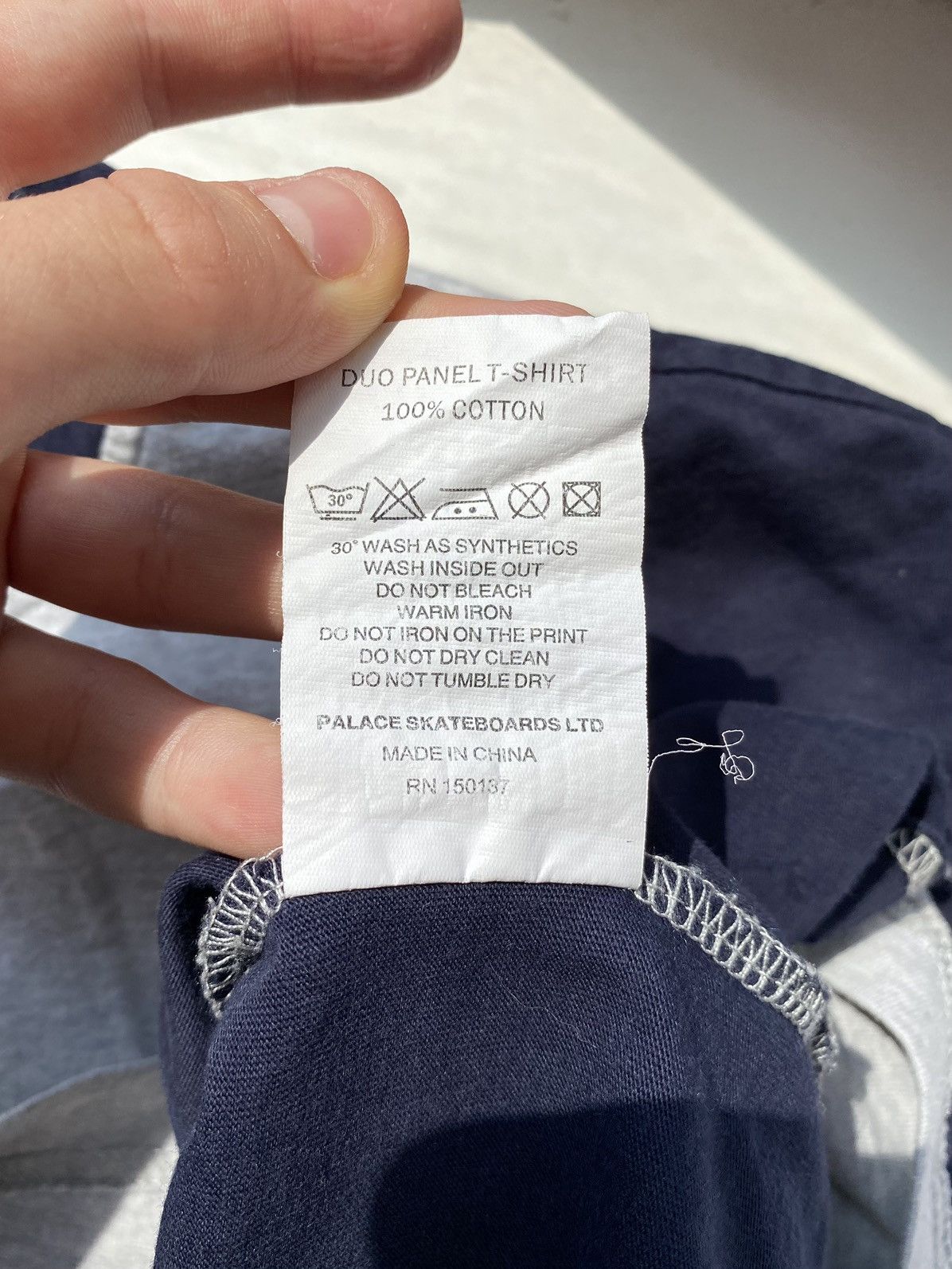 Palace PALACE DUO PANEL T-SHIRT - Sz LGrey White Skateboard Street Size US L / EU 52-54 / 3 - 7 Thumbnail