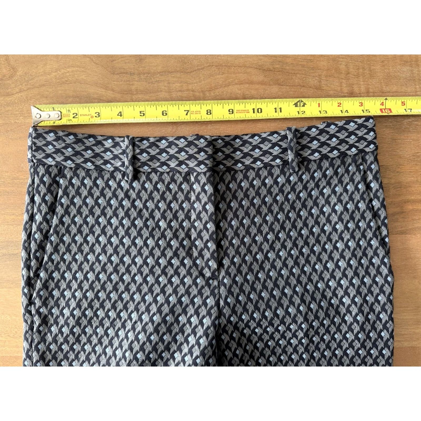 Theory VINTAGE Theory Classic Slim High Rise Crop Jacquard Dress Pants Womens 4 (30x25) Office Size 27" / US 4 / IT 40 - 5 Thumbnail
