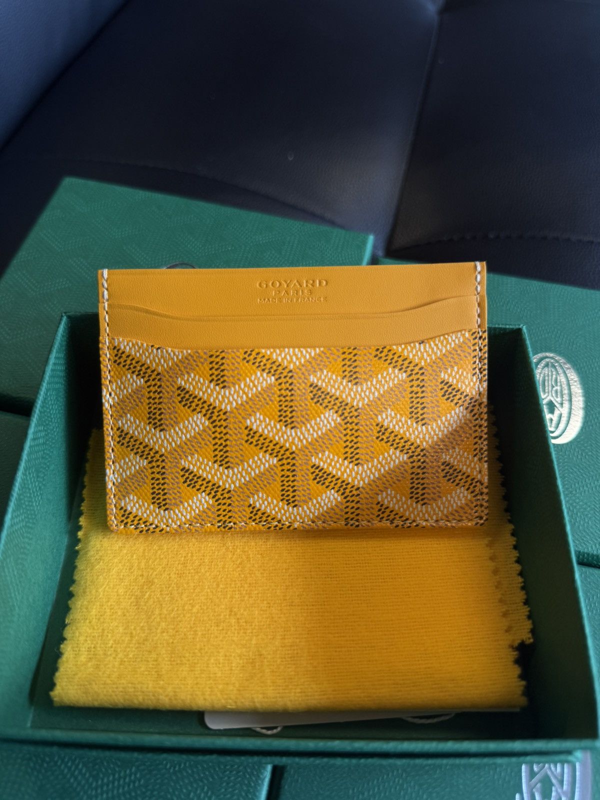 Goyard GOYARD Yellow Card Holder NEW W BOX Authentic Size ONE SIZE - 1 Thumbnail