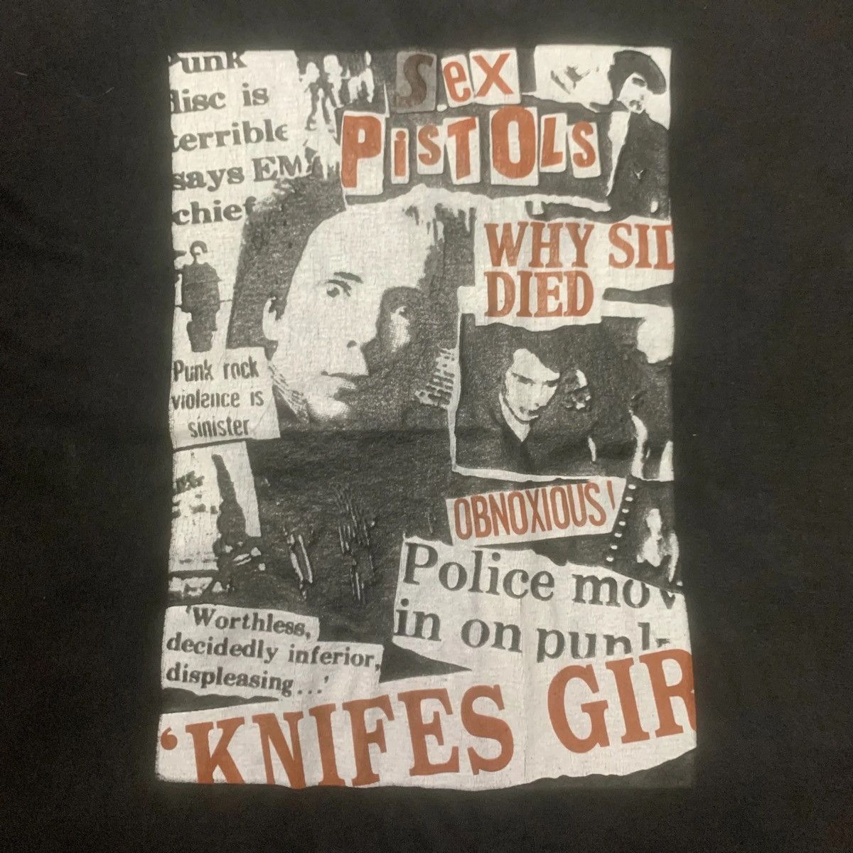 Vintage Vintage 90s SEX PISTOLS Sid Vicious Obnoxious Punk Rock Tee Size US L / EU 52-54 / 3 - 3 Thumbnail
