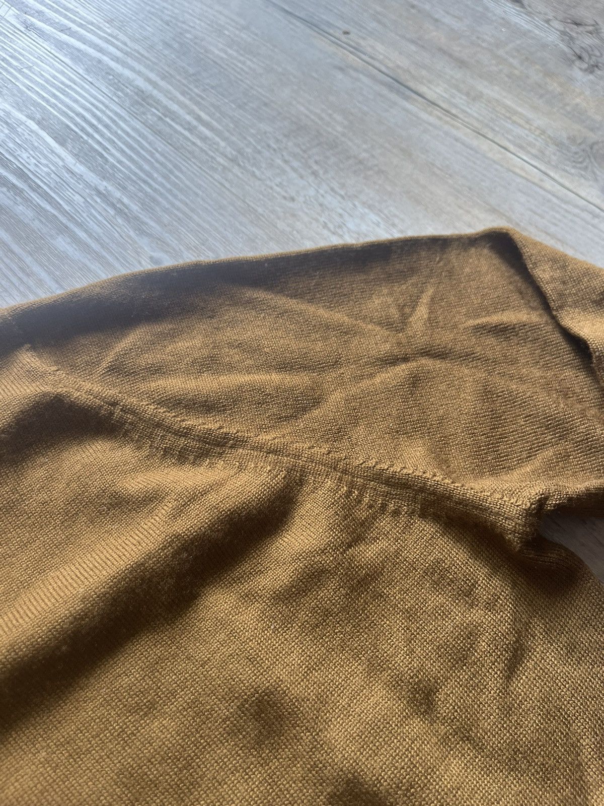 Rick Owens Rick Owens FW16 Brown Wool Knit Sweater — Cropped Waist Size S / US 4 / IT 40 - 3 Thumbnail