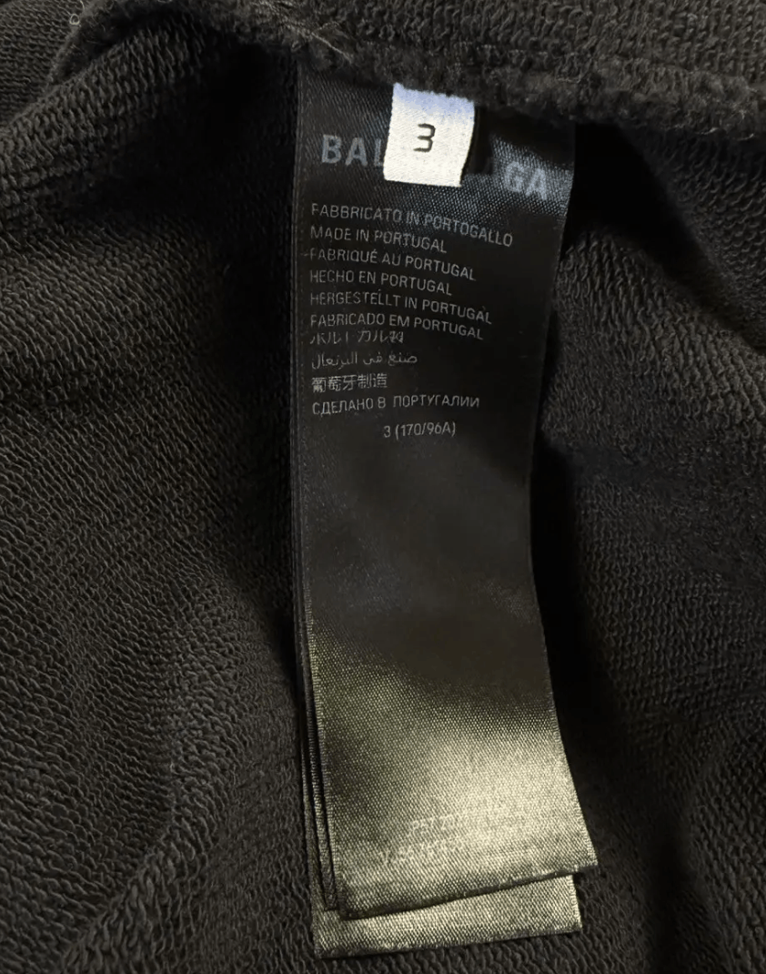 Balenciaga Surfer Round Hoodie Oversized in Black Size US L / EU 52-54 / 3 - 5 Thumbnail