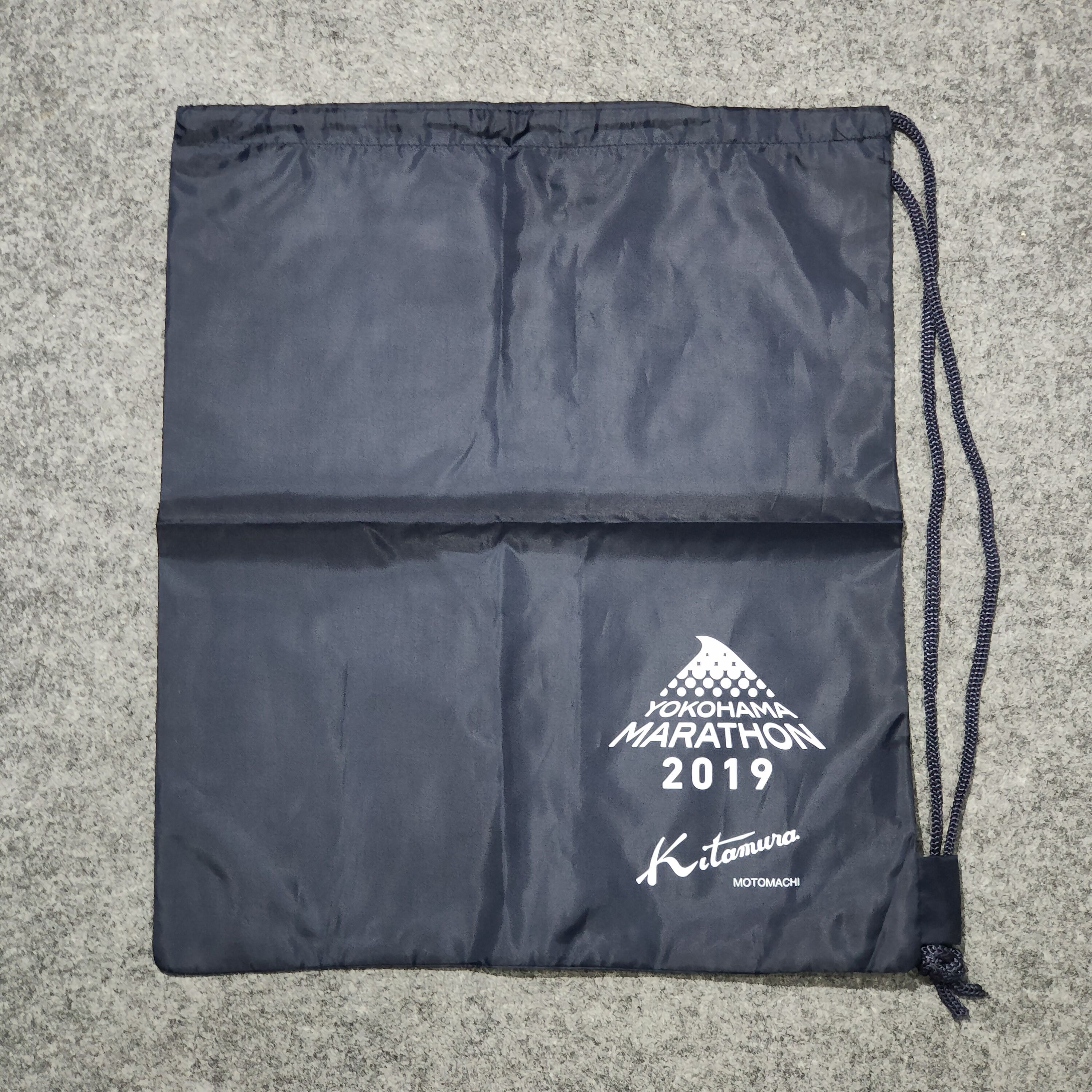 Japanese Brand 🔥YOKOHAMA MARATHON 2019 Drawstring Size ONE SIZE - 1 Thumbnail