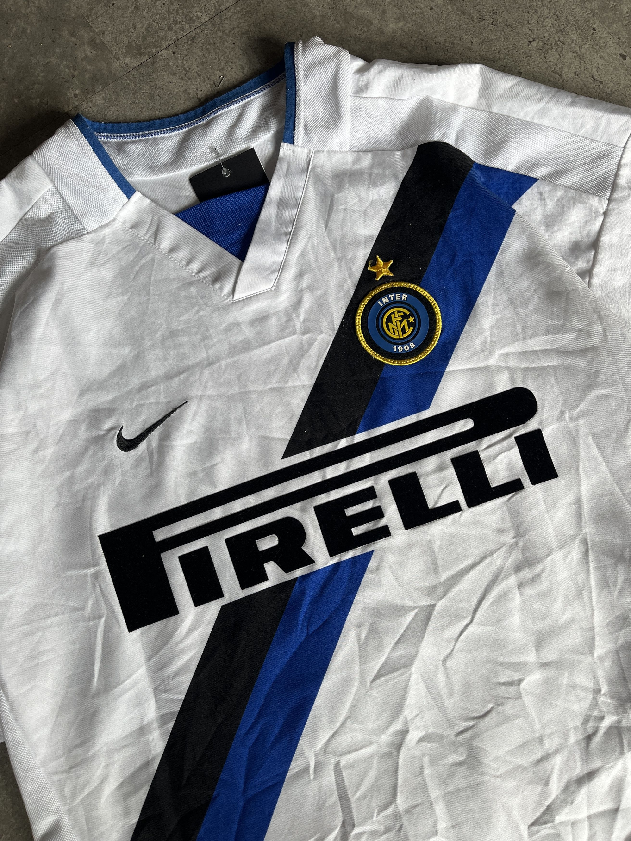 Nike INTER MILAN AWAY 2002/03 "ADRIANO" JERSEY Size US M / EU 48-50 / 2 - 2 Thumbnail