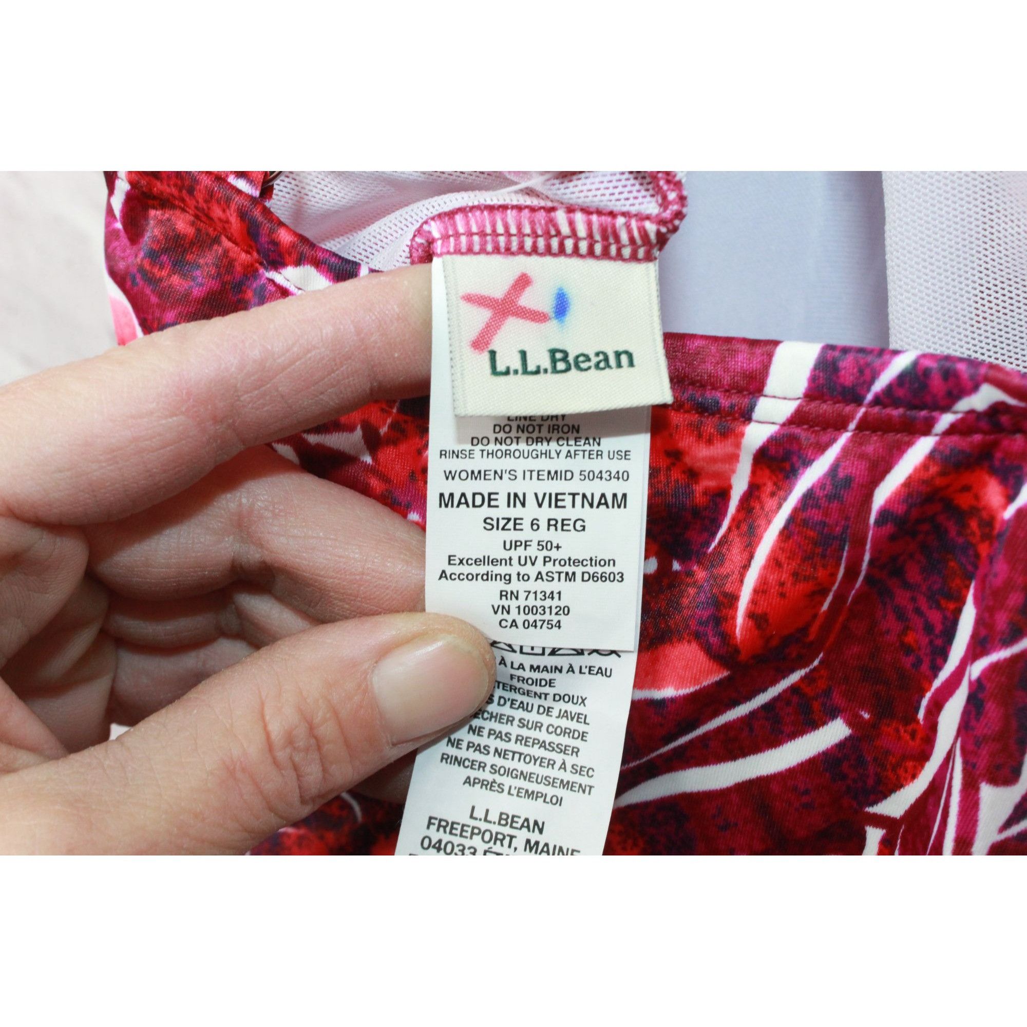 L.L. Bean LL Bean Womens Mix & Match Swimwear Tankini Top Size M / US 6-8 / IT 42-44 - 7 Thumbnail