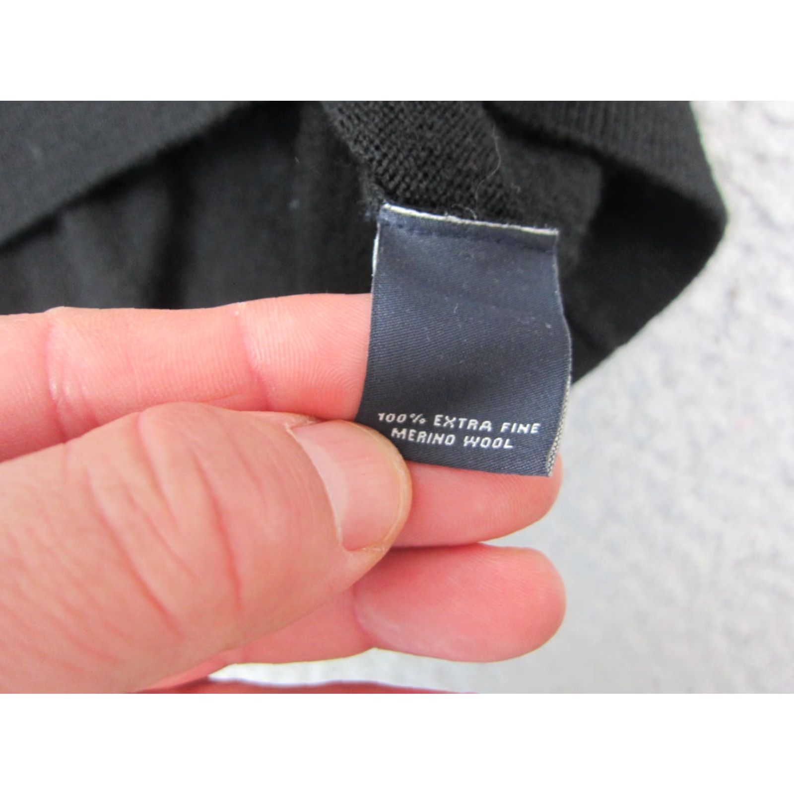 Hart Schaffner Marx Hart Schaffner Marx Sweater Mens 3XB Big Black Merino Wool V-Neck Pullover Knit Size US XXL / EU 58 / 5 - 5 Thumbnail