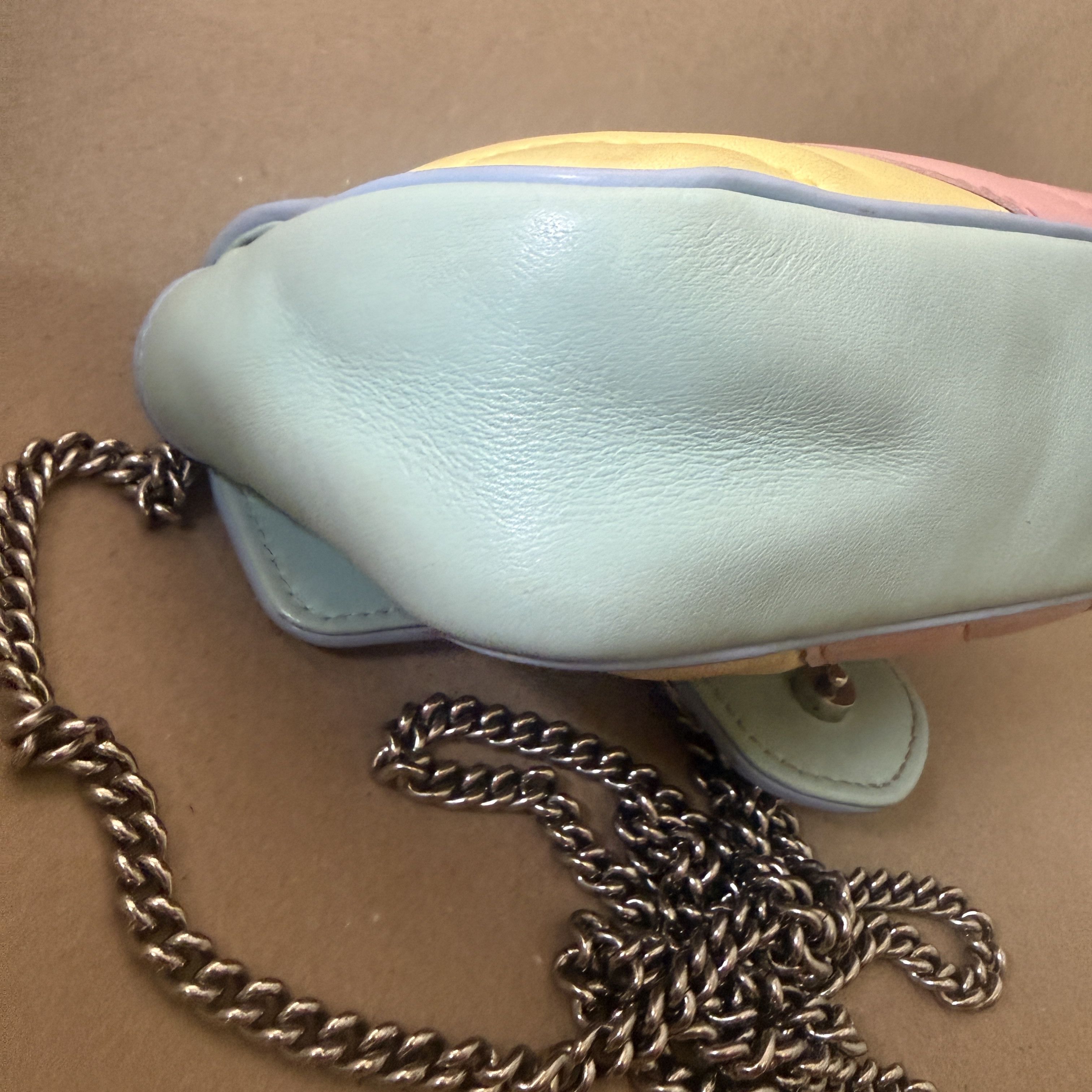 Gucci Gucci Marmont Mini GG with Silver Chain Size ONE SIZE - 12 Thumbnail