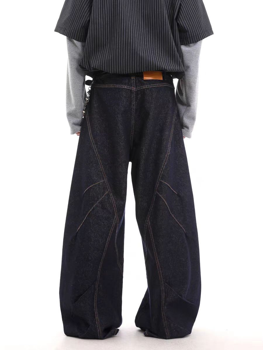 Jean Loose-fitting black button-fly jeans Size US 32 / EU 48 - 4 Thumbnail
