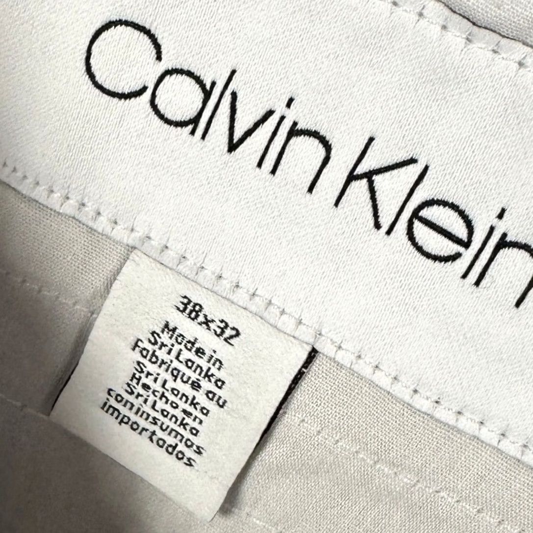 Calvin Klein Calvin Klein Refined Stretch Chino Pants Mens 38X32 Beige Taupe Slim Fit Business Casual shirts? Size US 38 / EU 54 - 5 Thumbnail