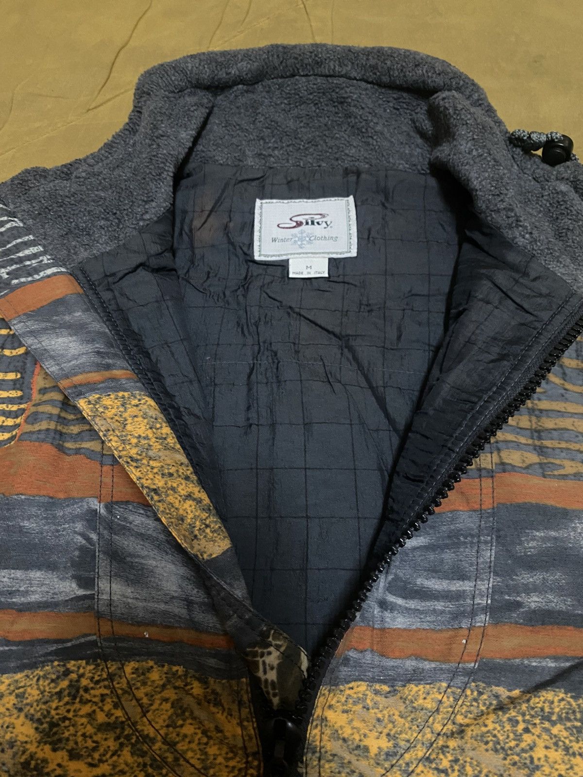 Japanese Brand Vintage 90s Silvy Abstract Pattern Ski Jacket Winterwear Size US XXL / EU 58 / 5 - 11 Thumbnail